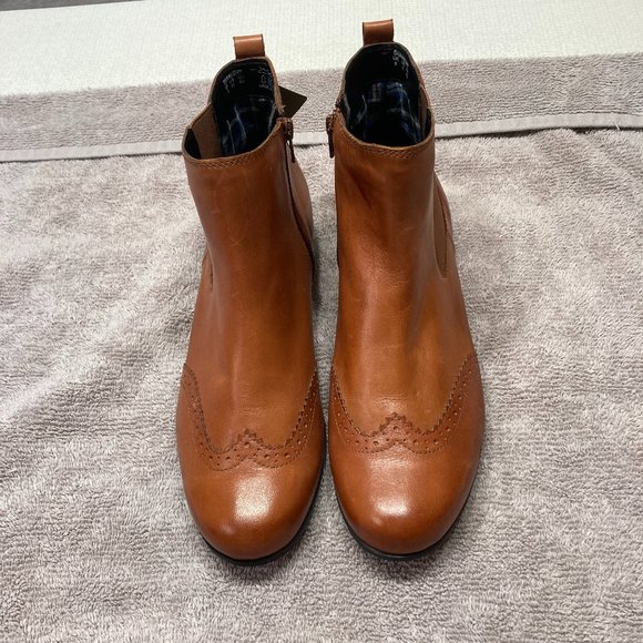 hotter Shoes Nwt Womens Brown Leather Hotter Ankle Boots Size Us 1